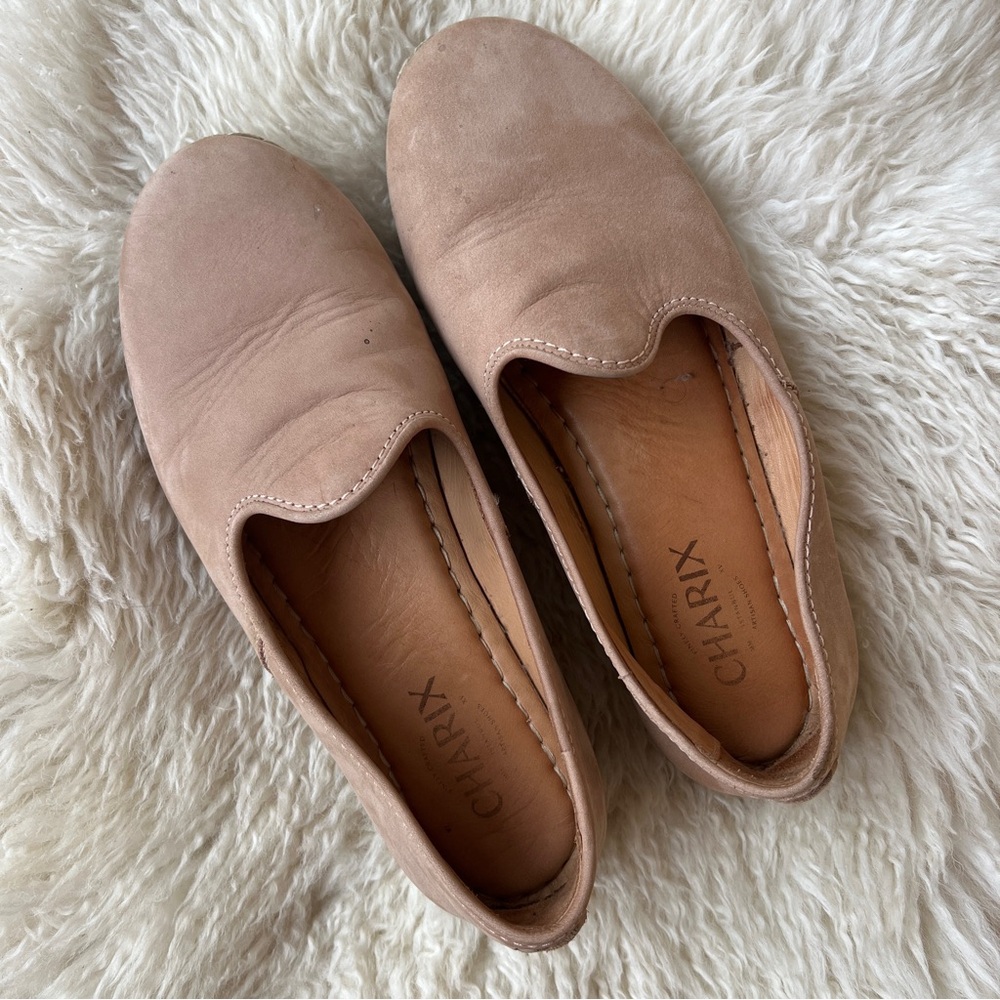 Charix slip-on nude nubuck size 38 GUC